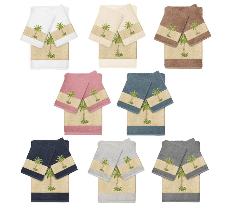 Linum Home Textiles Colton Embellished 3 PC Towel Set — View 18