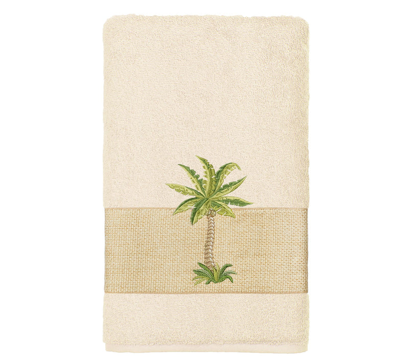 Linum Home Textiles Colton Embellished Hand Towel — View 3