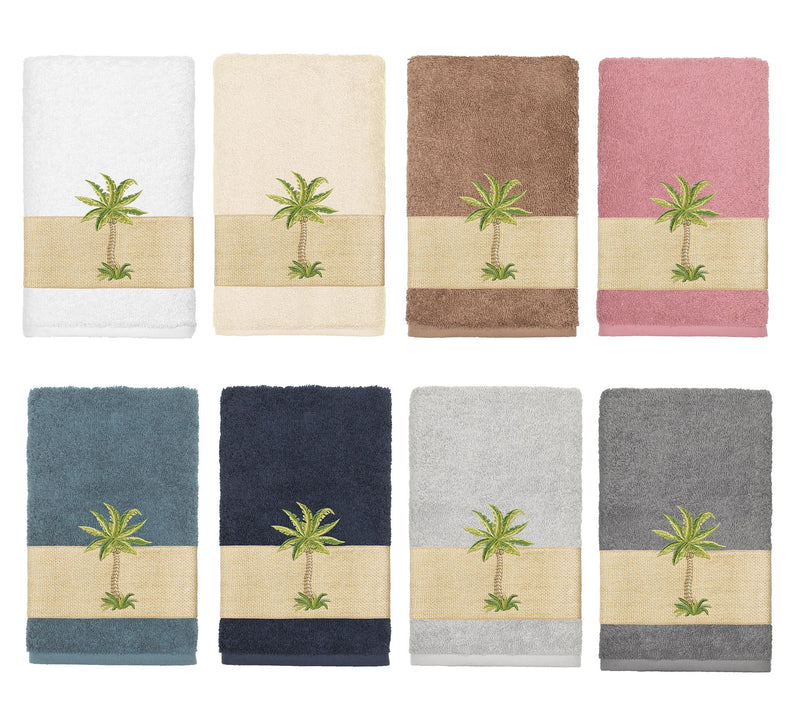 Linum Home Textiles Colton Embellished Hand Towel — View 18