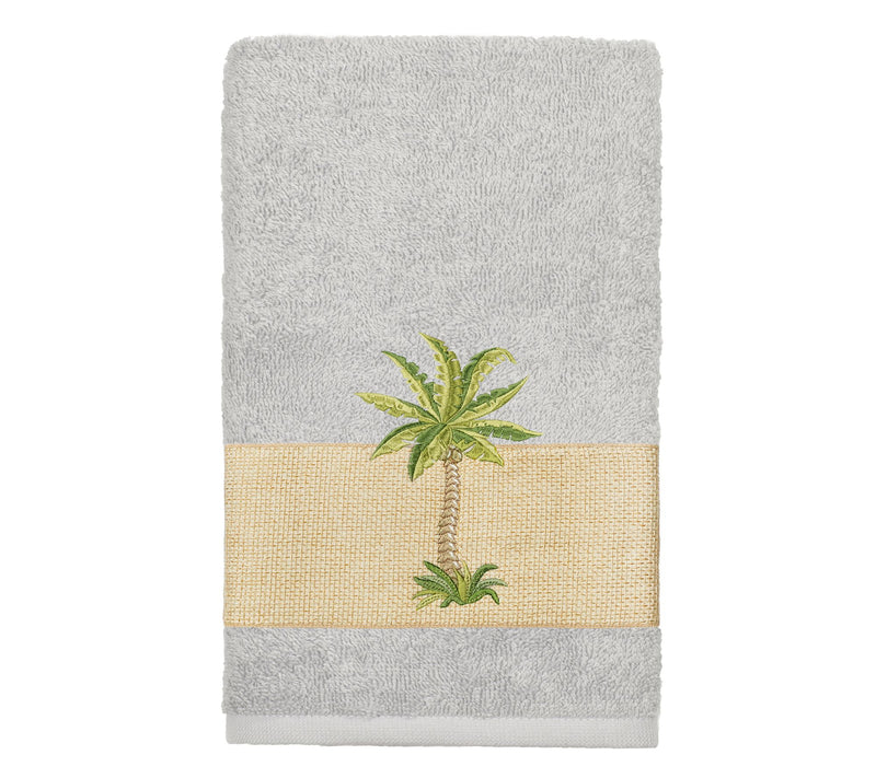 Linum Home Textiles Colton Embellished Hand Towel — View 9