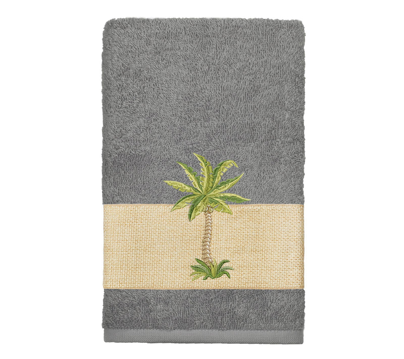 Linum Home Textiles Colton Embellished Hand Towel — View 5