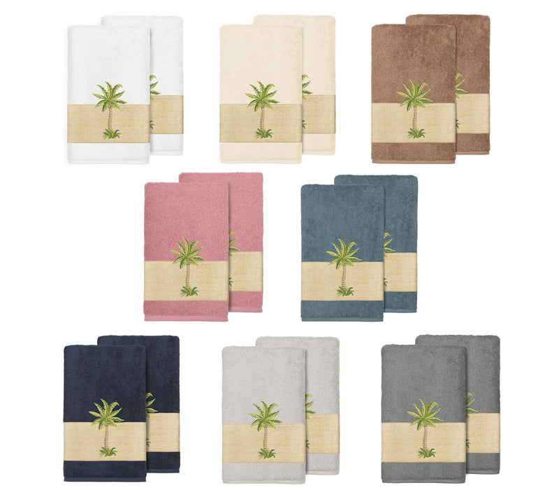 Linum Home Textiles Colton 2PC Embellished BathTowel Set — View 18