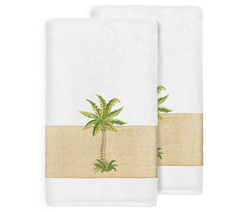 Linum Home Textiles Colton 2PC Embellished BathTowel Set — View 17