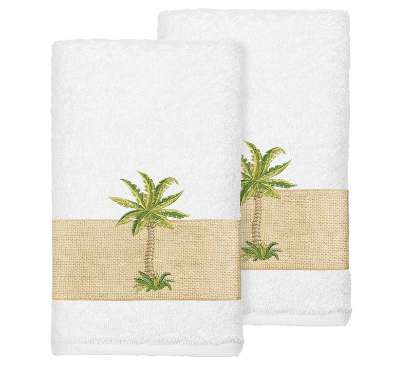 Linum Home Textiles Colton 2PC Embellished HandTowel Set — View 17