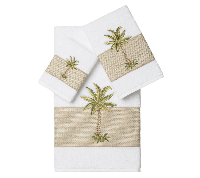 Linum Home Textiles Colton 3PC Embellished Towel Set — View 13