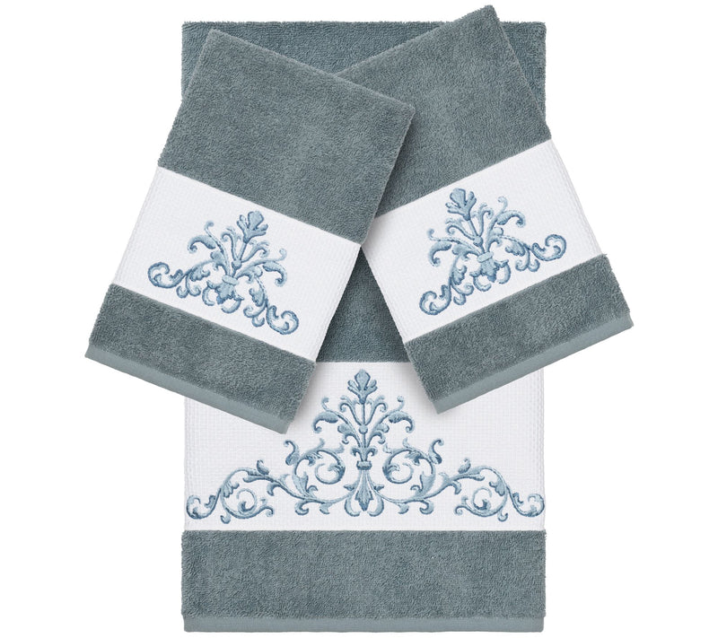 Linum Home Textiles Scarlet Embellished 3 PC Towel Set — View 11