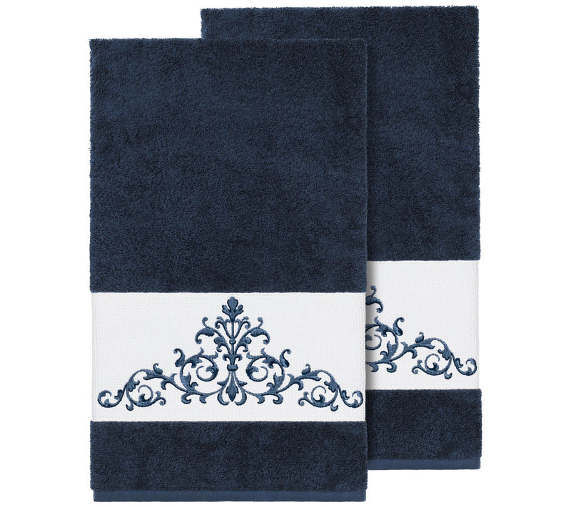 Linum Home Textiles Scarlet 2PC Embellished Bath Towel Set — View 9