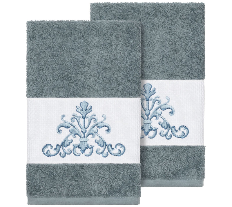 Linum Home Textiles Scarlet 2PC Embellished Bath Towel Set — View 11