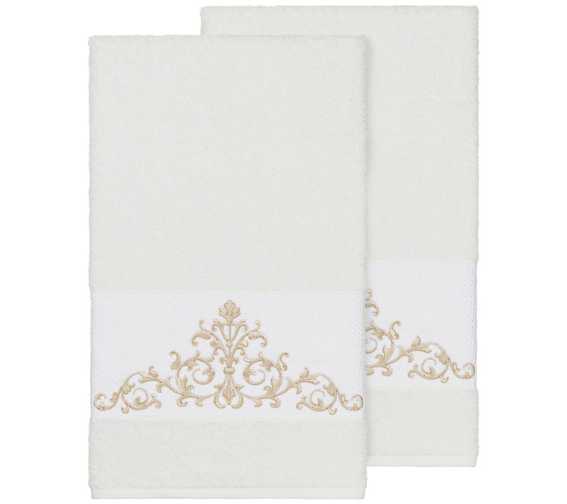 Linum Home Textiles Scarlet 2PC Embellished Bath Towel Set — View 13