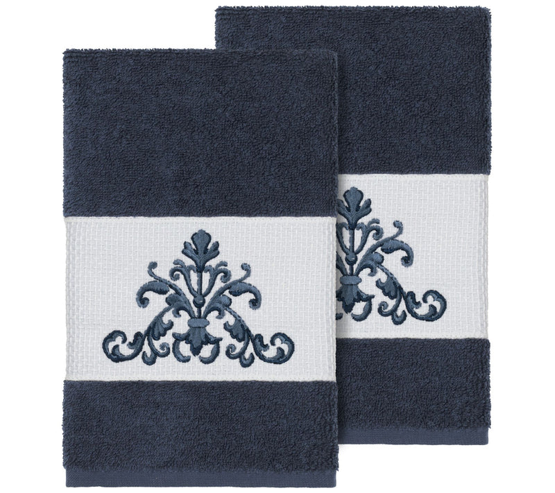 Linum Home Textiles Scarlet 2PC Embellished Hand Towel Set — View 9