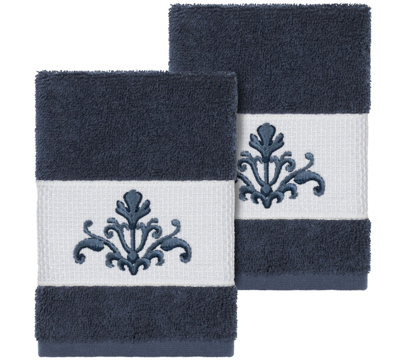 Linum Home Textiles Scarlet 2PC Embellished Washcloth Set — View 9