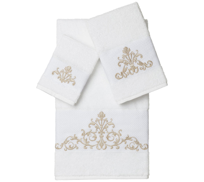 Linum Home Textiles Scarlet 3PC Embellished Towel Set — View 13