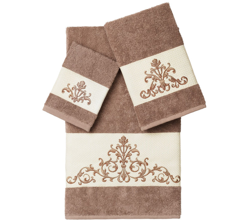 Linum Home Textiles Scarlet 3PC Embellished Towel Set — View 7