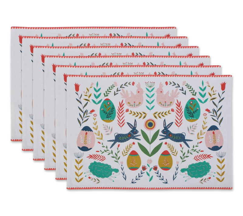 Design Imports Set of 6 Easter Folk Garden Placements — Main view
