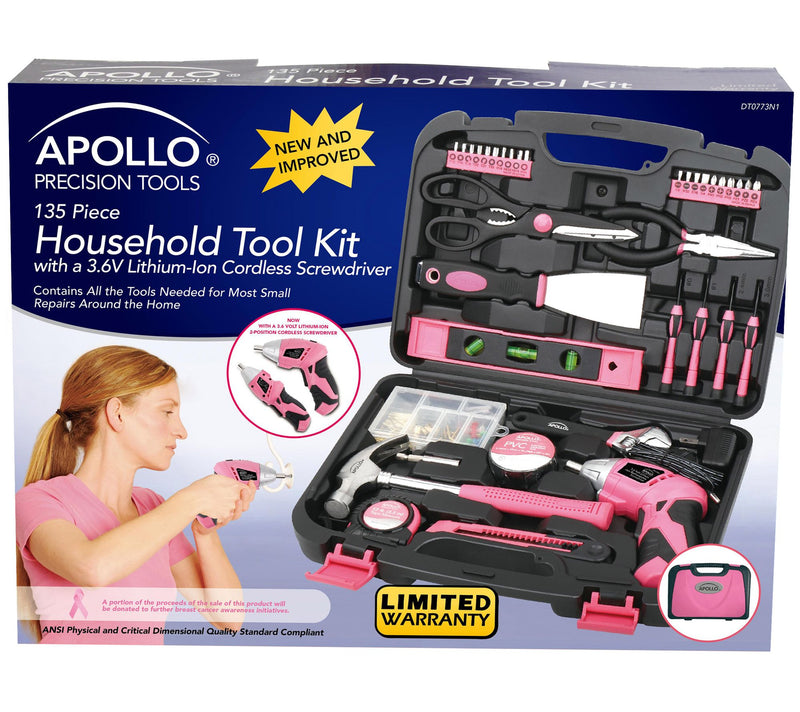 Apollo Tools 135-Piece Household Tool Kit — View 7