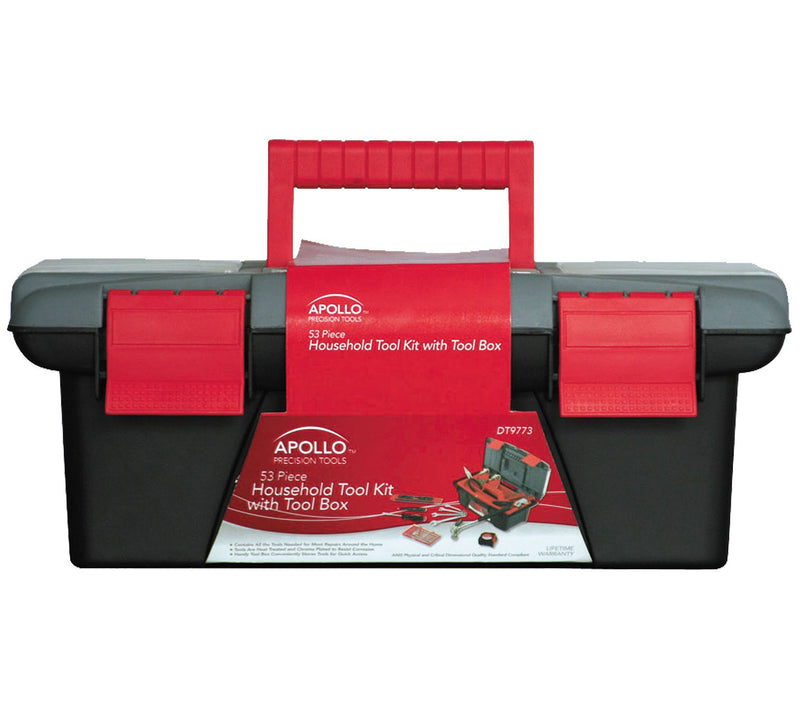 Apollo Tools 53-Piece Household Tool Kit with Tool Box — View 7