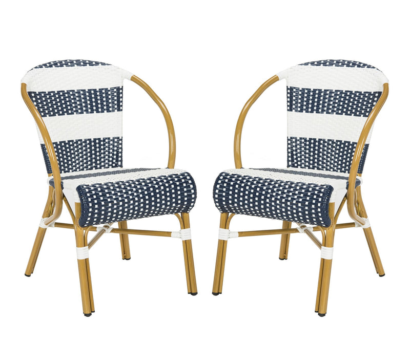 Sarita Striped French Bistro Side Chair by Safavieh — Main view