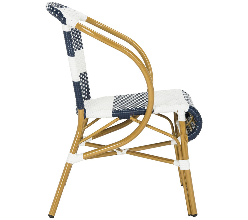 Sarita Striped French Bistro Side Chair by Safavieh — View 2