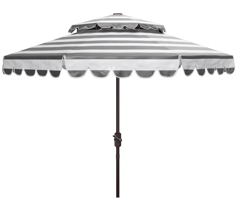 Vienna 9' Round Double Top Crank Umbrella by Safavieh — View 3