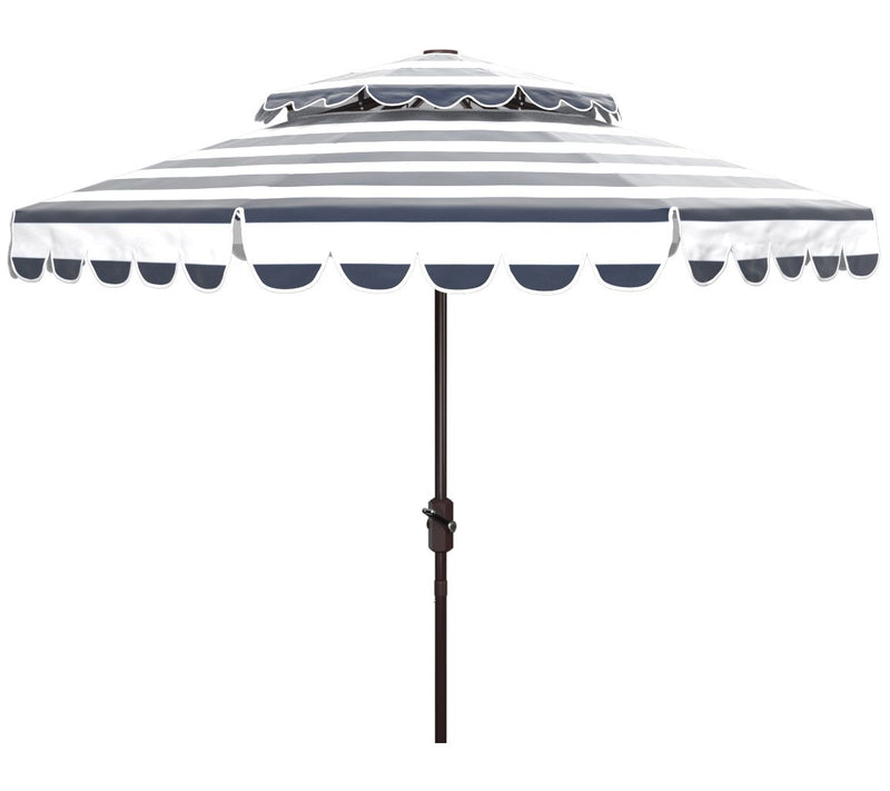 Vienna 9' Round Double Top Crank Umbrella by Safavieh — View 7