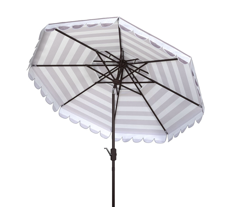 Vienna 9' Round Double Top Crank Umbrella by Safavieh — View 8