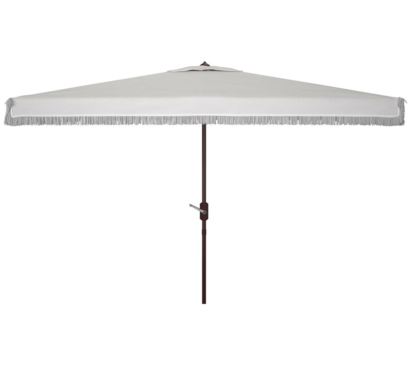 Milan Fringe 6.5" x 10' Rectangular Crank Umbrella by Safavie — View 5