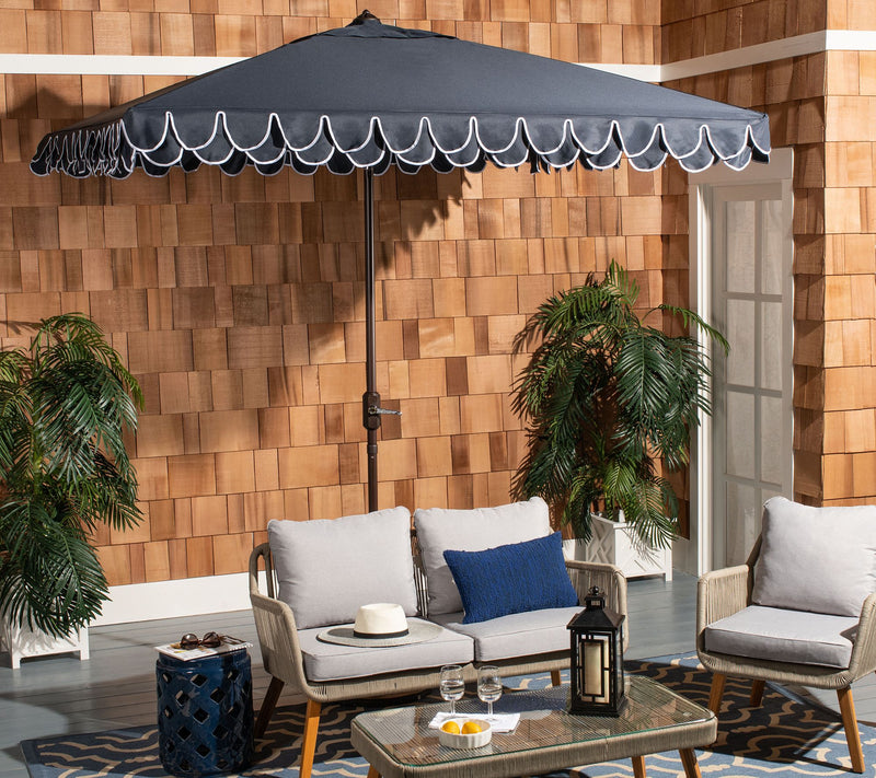 Elegant Valance 7.5' Square Umbrella by Safavieh — View 9