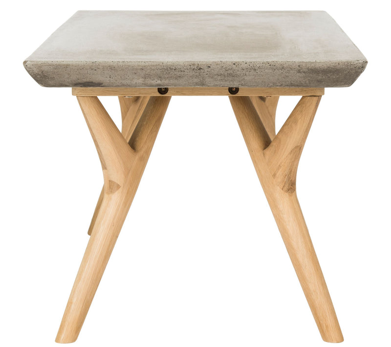 Pacey Indoor/Outdoor Modern Concrete Coffee Table by Safavieh — View 2