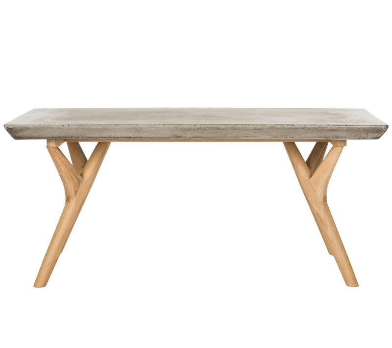 Pacey Indoor/Outdoor Modern Concrete Coffee Table by Safavieh — Main view