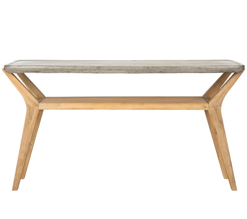 Babette Indoor/ Outdoor Modern Concrete Consol e by Safavieh — Main view