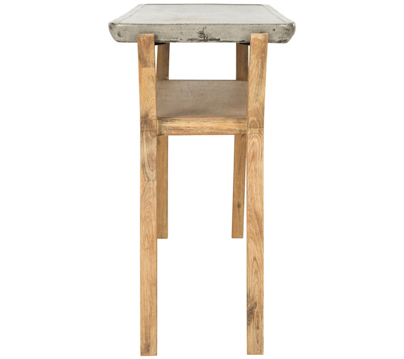 Babette Indoor/ Outdoor Modern Concrete Consol e by Safavieh — View 2
