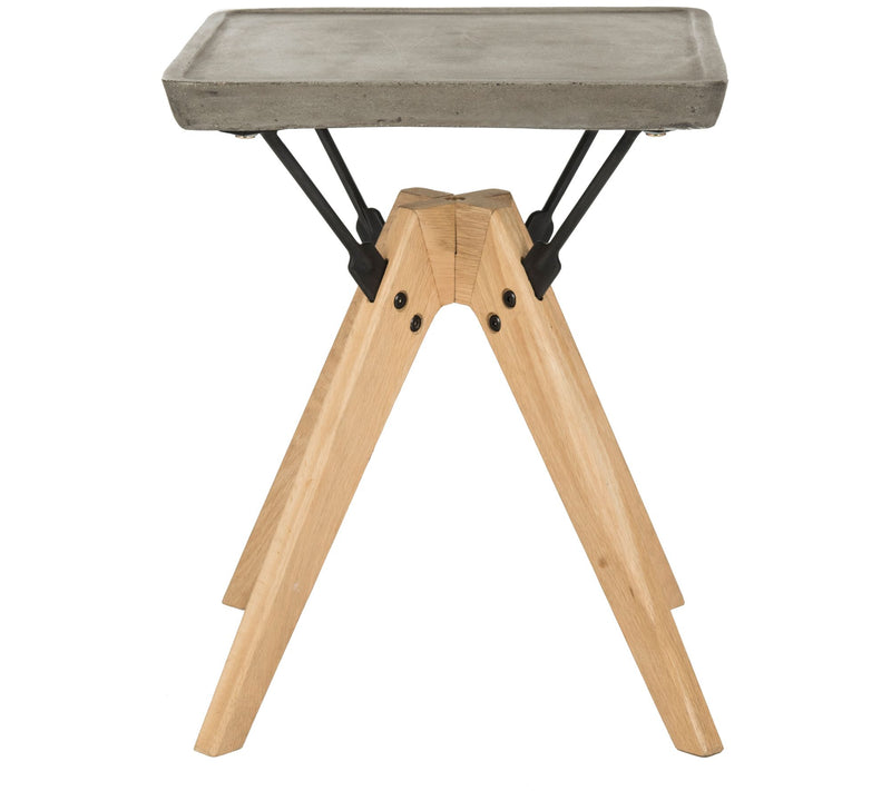 Marcio Indoor/Outdoor Modern Concrete Side Table by Safavieh — Main view