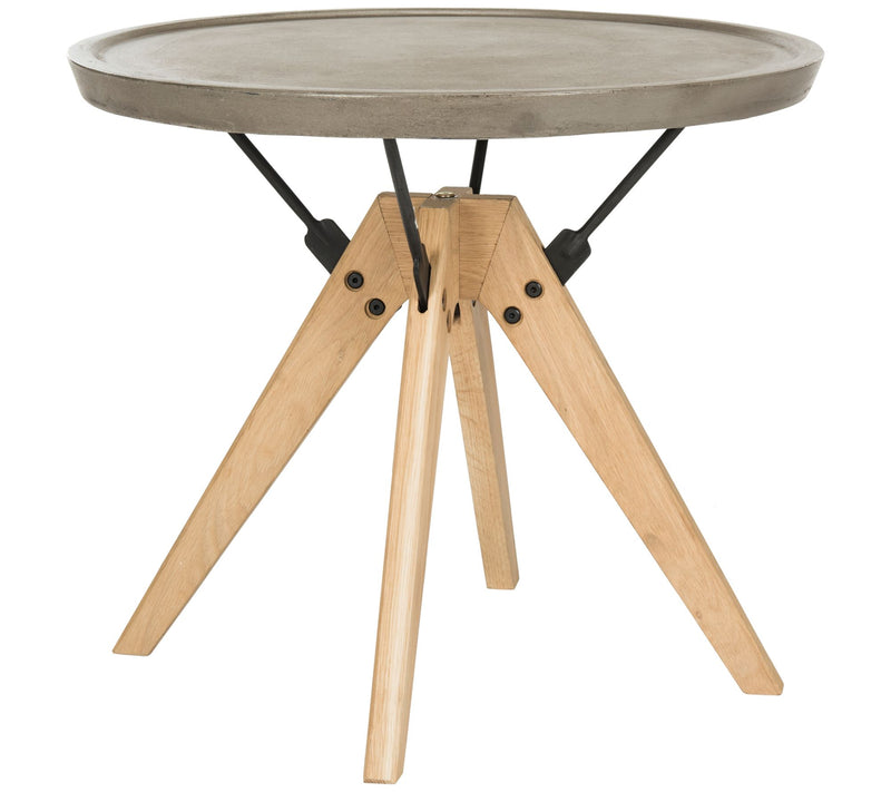 Farmond Indoor/Outdoor Modern Concrete Side Table by Safavieh — View 2