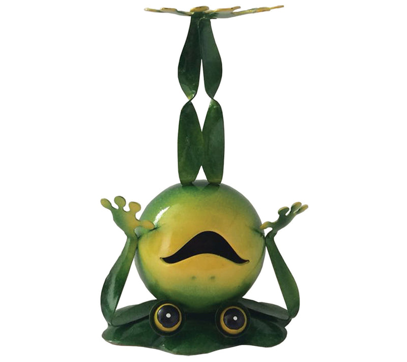 Iron Frog Standing on Head by Santa's Workshop — Main view