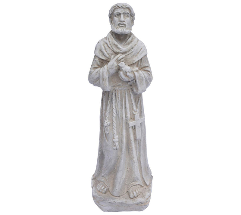 Cold Cast St. Francis, Antique White  by Santa's Workshop — Main view