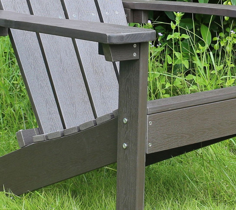 Northbeam Lakeside Faux Wood Adirondack Chair -Espresso — View 6