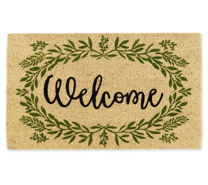 Design Imports Greenery Welcome Doormat — Main view