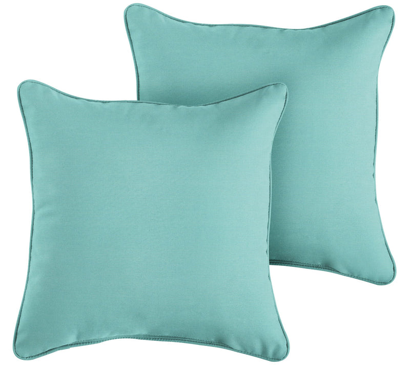 Set of 2 Sunbrella Canvas Indoor/Outdoor SquarePillows — View 3