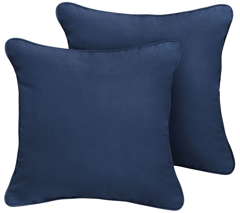Set of 2 Sunbrella Indoor/Outdoor Square Pillows — Main view