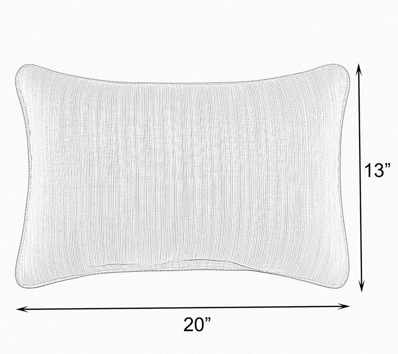 Set of 2 Indoor/Outdoor Sunbrella Natural Lumbar Pillows — View 6