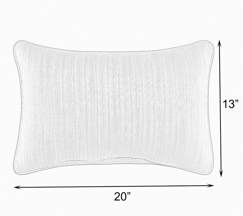 Set of 2 Indoor/Outdoor Sunbrella Stripe LumbarPillows — View 4