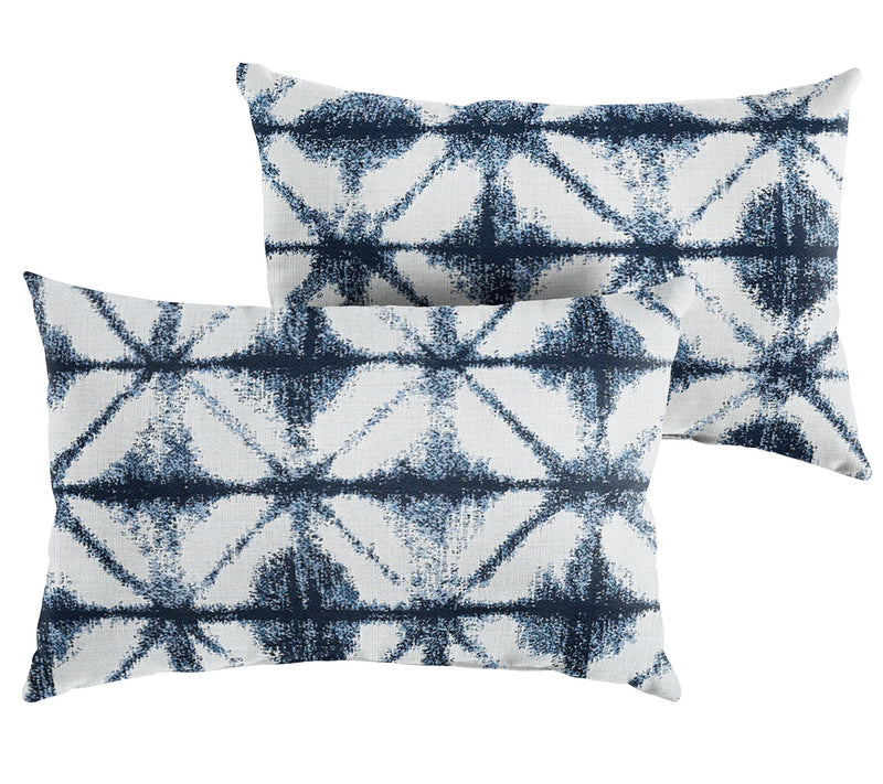 Set of 2 Indoor/Outdoor Sunbrella Geo Pillows — Main view