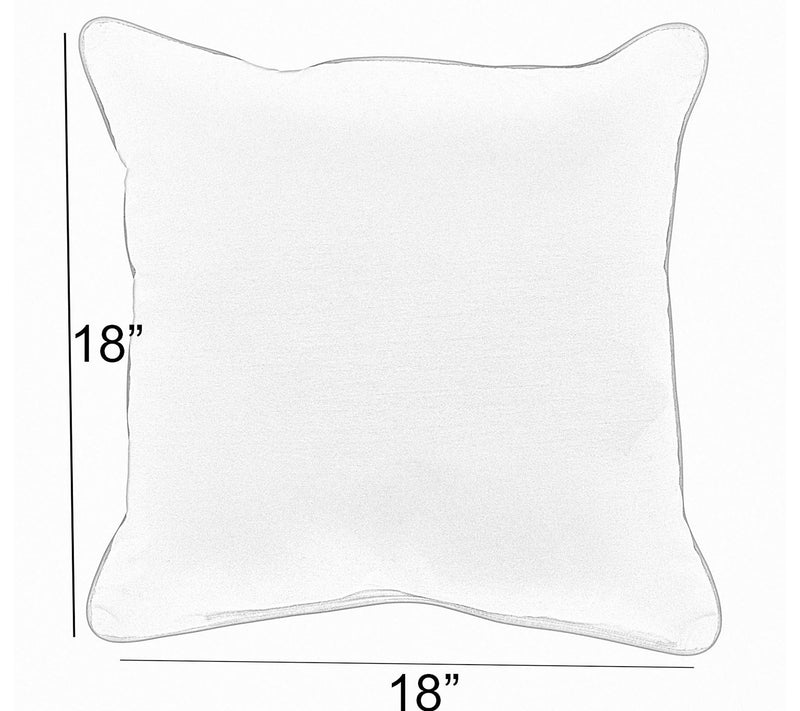Set of 2 Indoor/Outdoor Sunbrella Stripe Square Pillows — View 5
