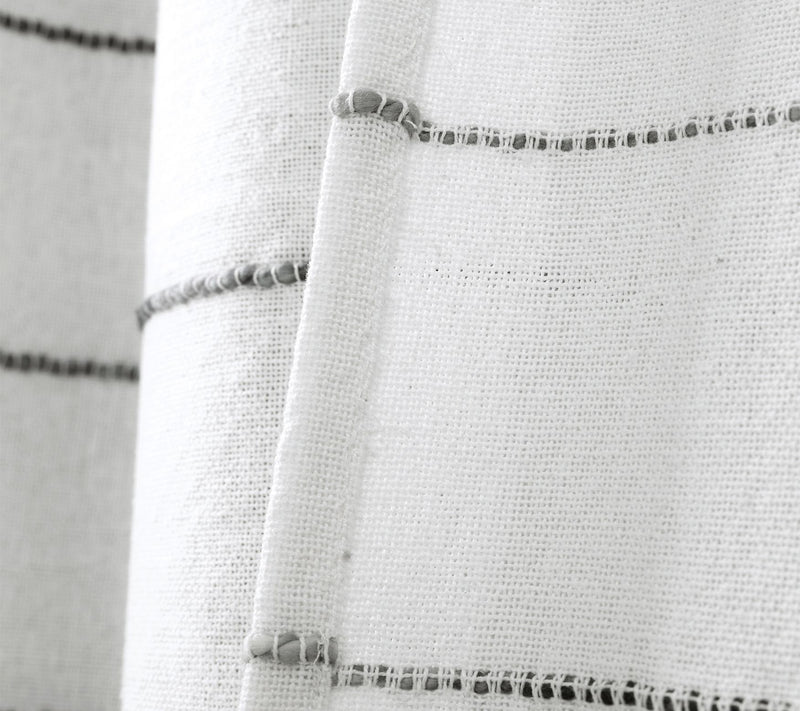 Ombre Stripe Yarn Dyed Cotton Window Panels byush Decor — View 11
