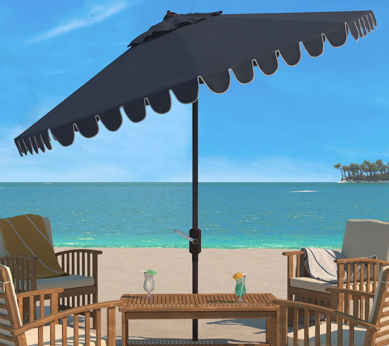 Venice 11' Round Crank Umbrella by Safavieh — View 7
