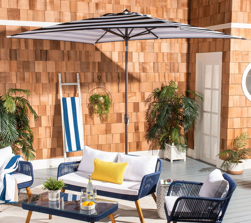 Iris Fashion Line 6.5' x 10' Rectangle Umbrellaby Safavieh — View 9