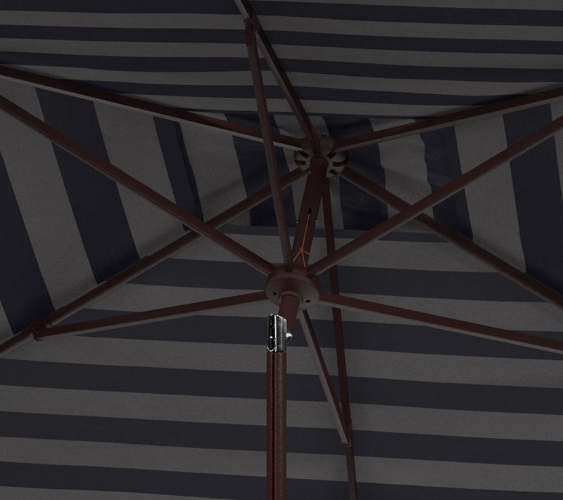 Athens 6.5' x 10' Rectangle Crank Umbrella by Safavieh — View 4