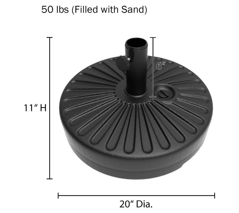 Pure Garden 50-lb Patio Umbrella Base — View 3