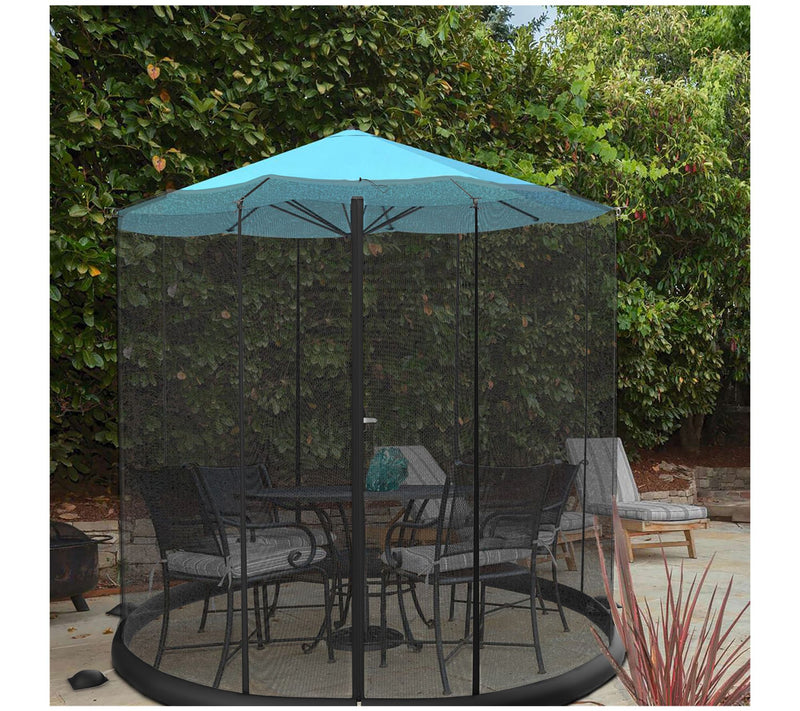 Pure Garden Patio Umbrella Mosquito Net - For 10-11' Umbrellas — View 2