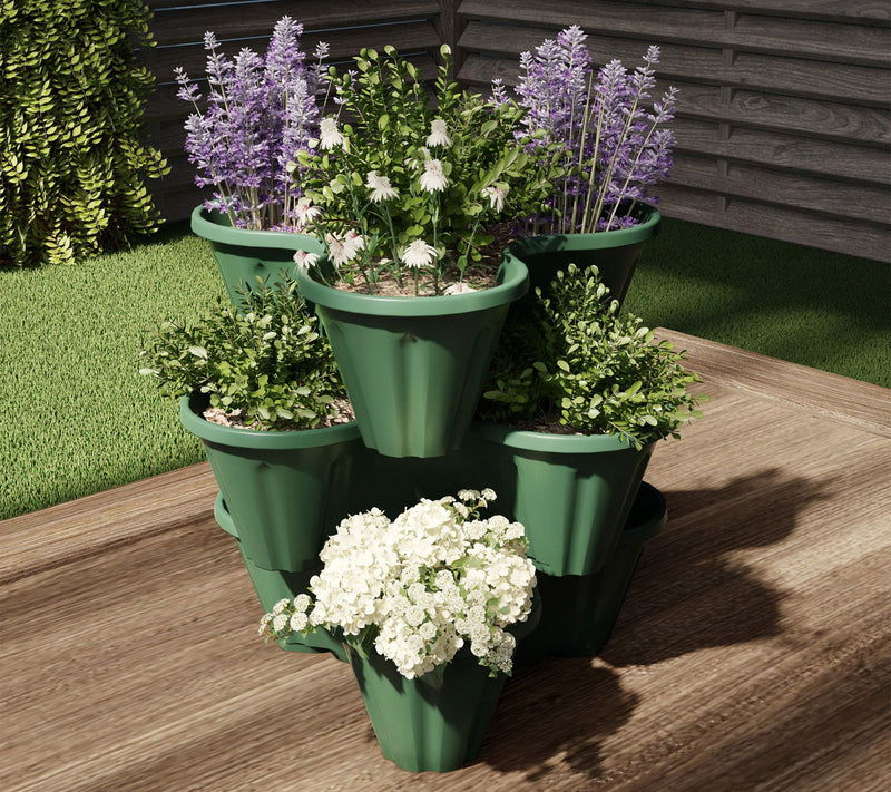 Pure Garden 3 Tier Stacking Planter Tower — View 6